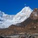 Paysage de l'Himalaya au Népal avec des sommets enneigés, illustrant une projection de film sur le Népal.