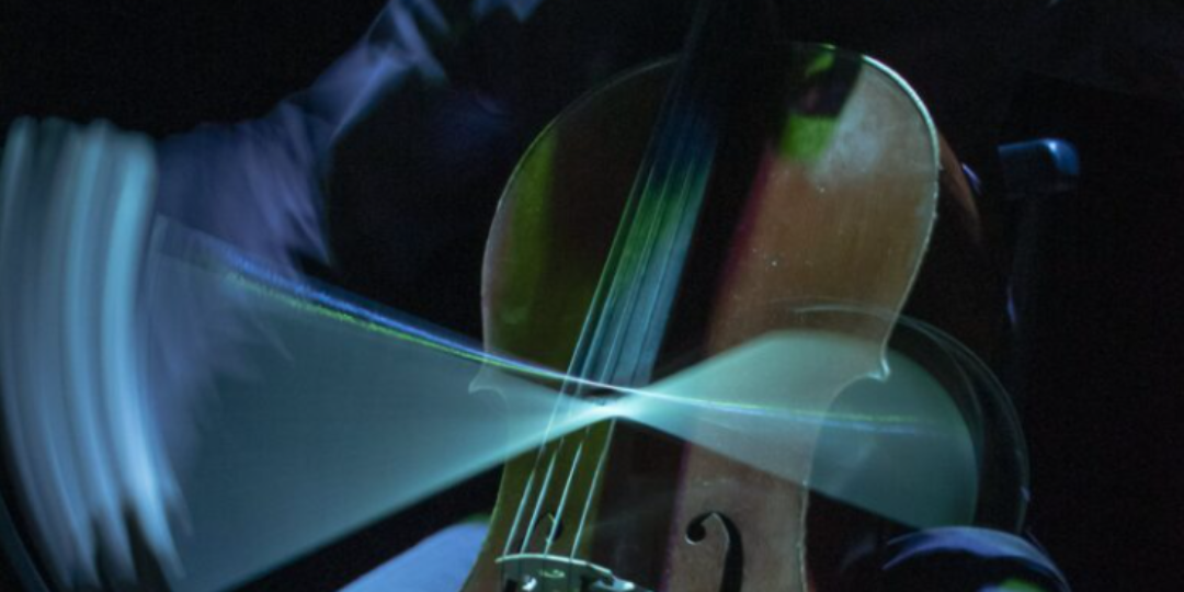 Gros plan sur un violon.