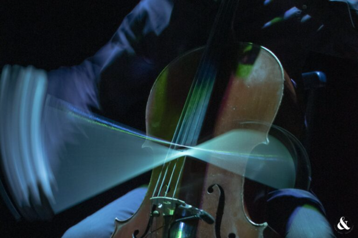 Gros plan sur un violon.