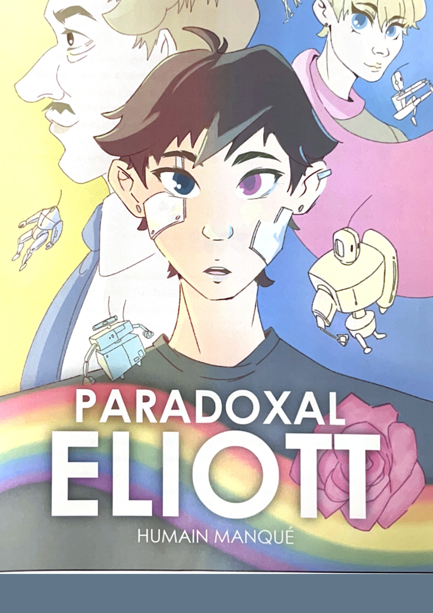 Affiche du spectacle illustrant plusieurs personnage dans un univers coloré.