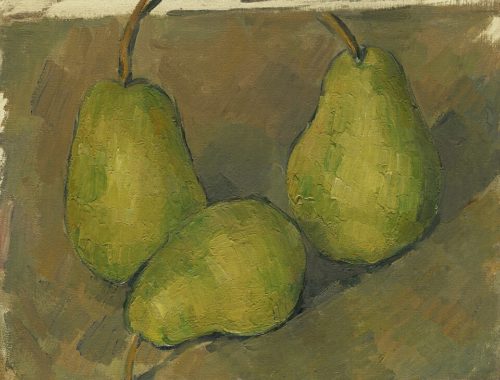 Peinture de Paul Cézanne démontrant des poires.