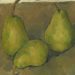 Peinture de Paul Cézanne démontrant des poires.
