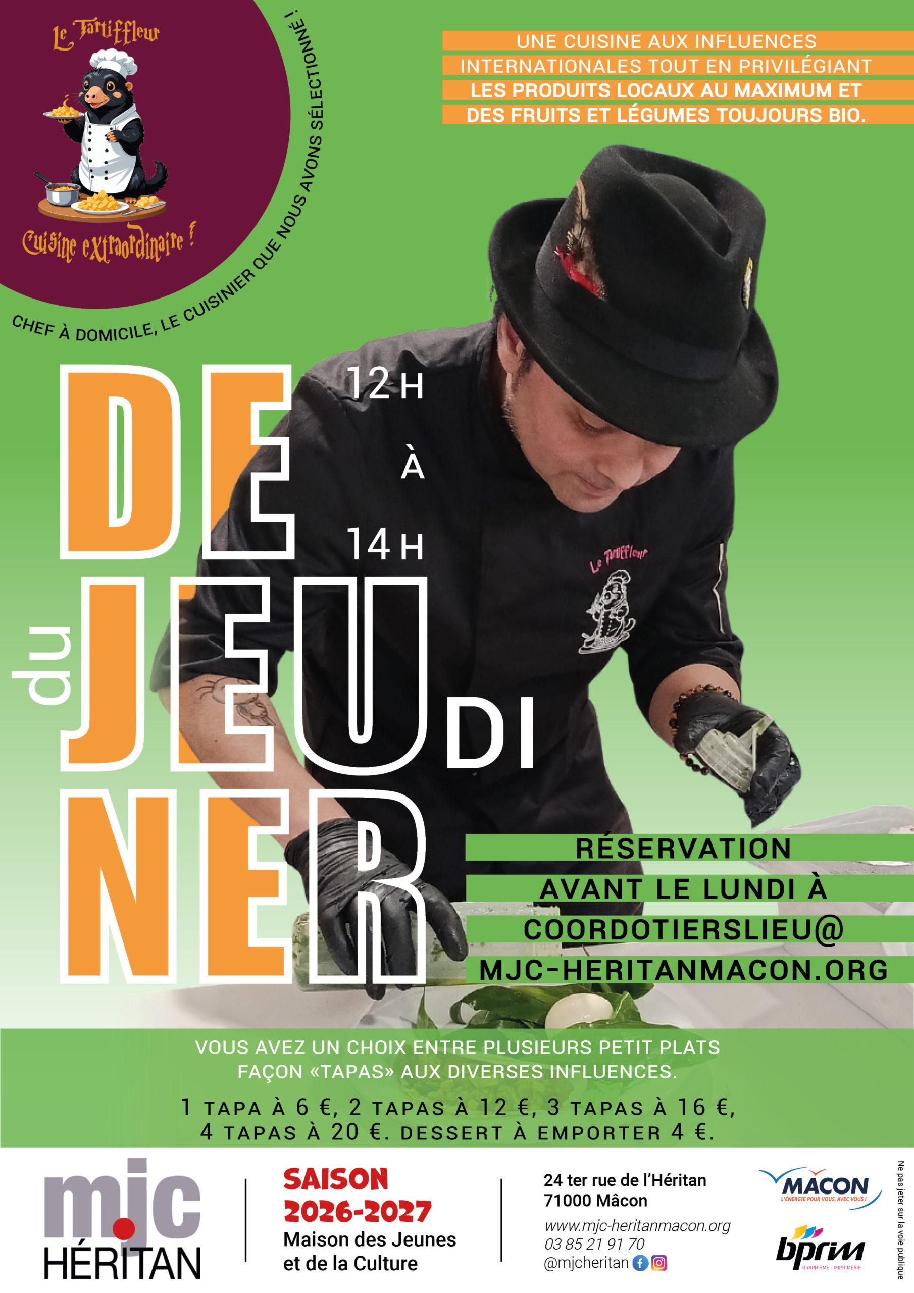 Déjeuner du jeudi